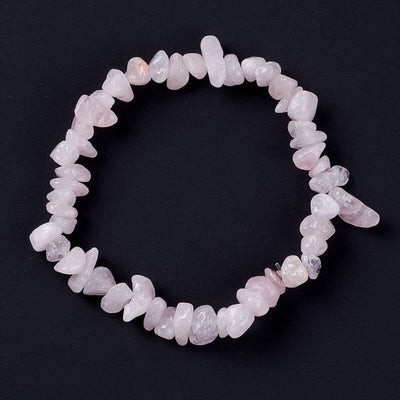 NATURAL CRYSTAL CHIP BRACELET (ADJUSTABLE)