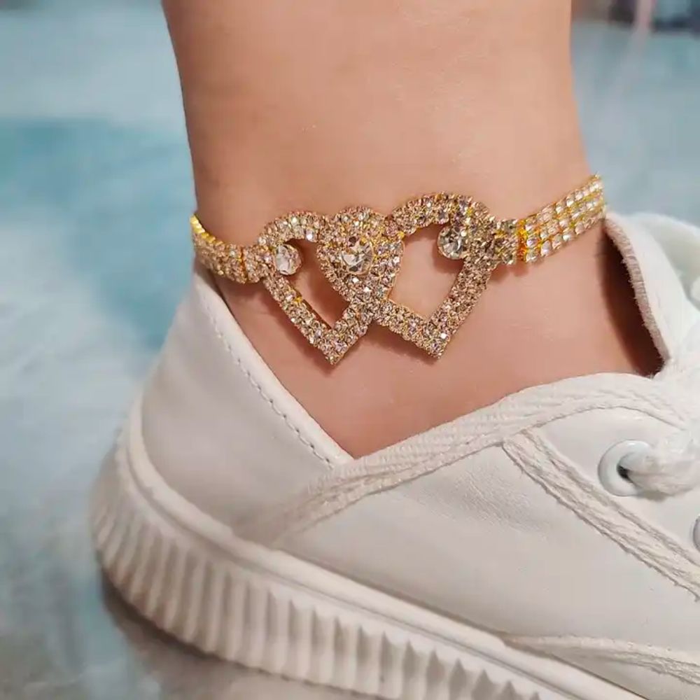 SPARKLING HEART ANKLET