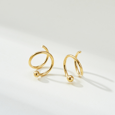 SOPHISTICATED TWIST EARRINGS (PAIR)