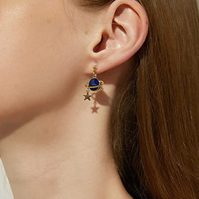ASTRONAUT & PLANET EARRINGS (PAIR)