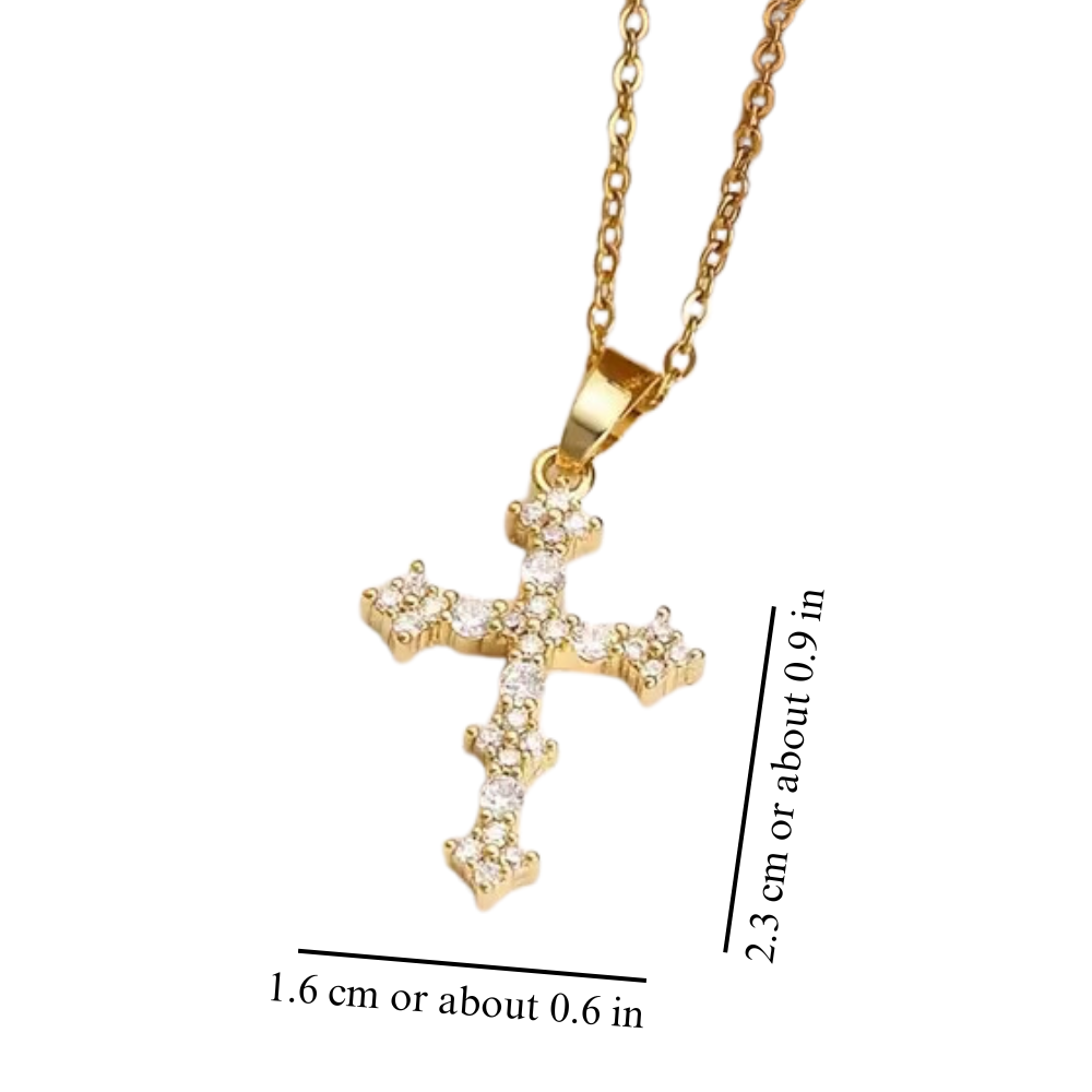 RADIANT CROSS NECKLACE