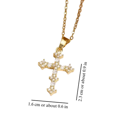 RADIANT CROSS NECKLACE