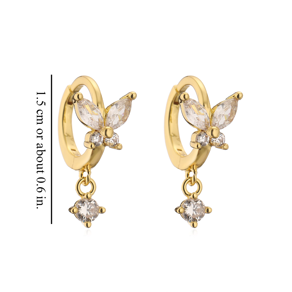 BUTTERFLY KISS EARRINGS (PAIR)