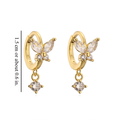 BUTTERFLY KISS EARRINGS (PAIR)