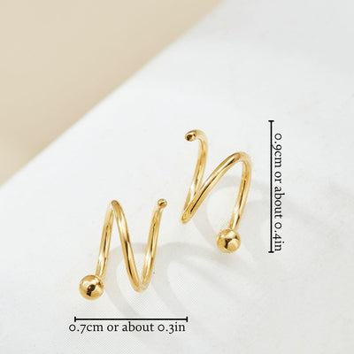 SOPHISTICATED TWIST EARRINGS (PAIR)
