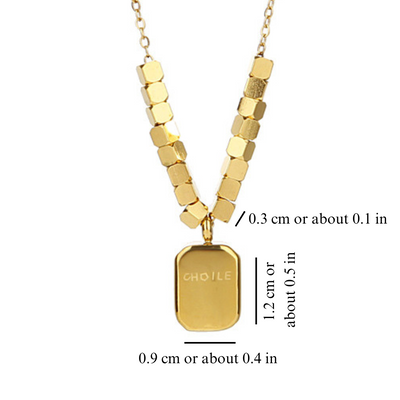 GOLDEN BLOCK NECKLACE
