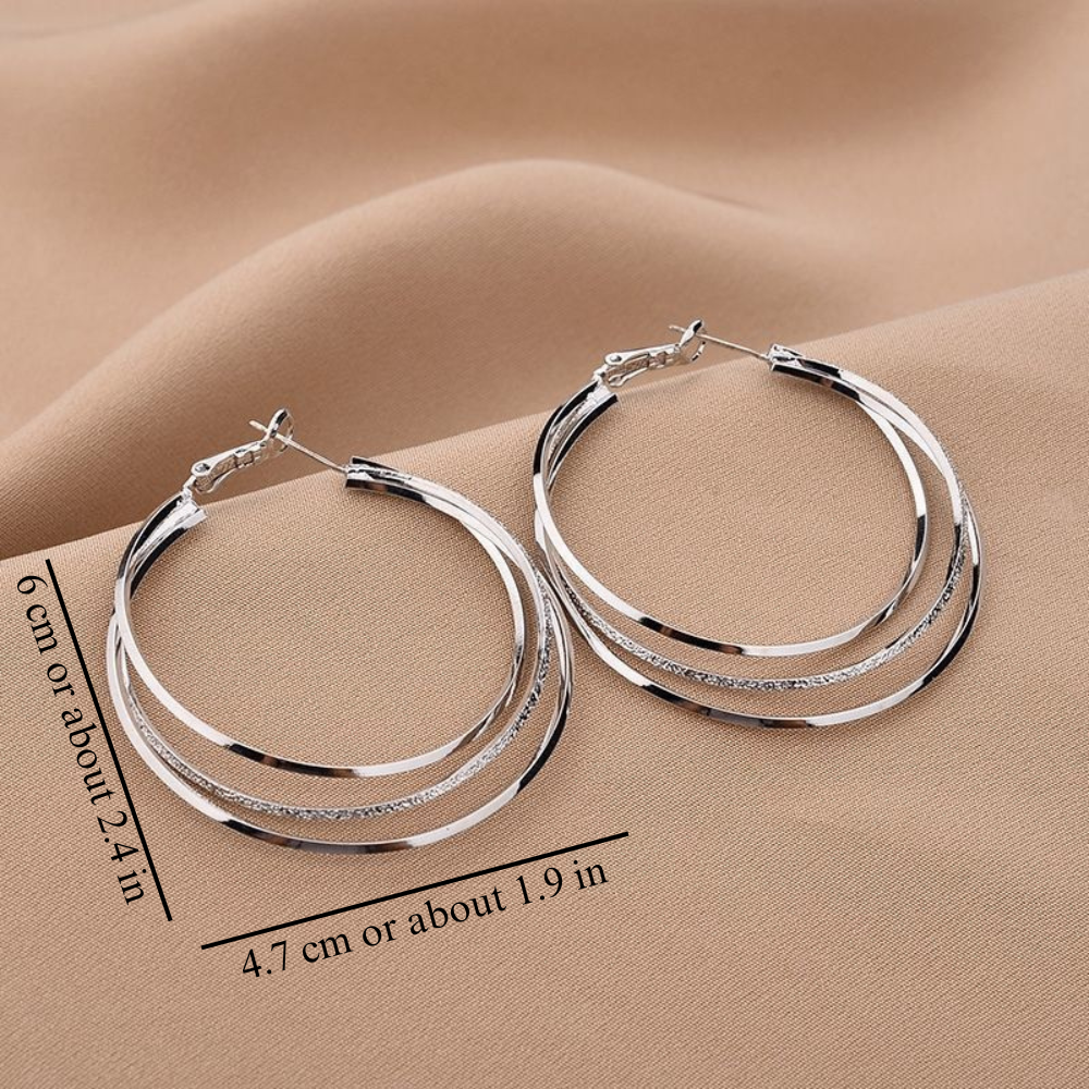 CASCADING CIRCLE HOOPS (PAIR)