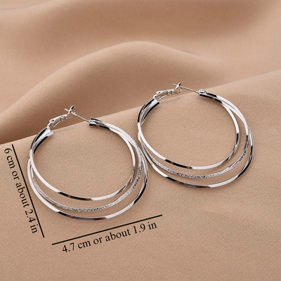 CASCADING CIRCLE HOOPS (PAIR)