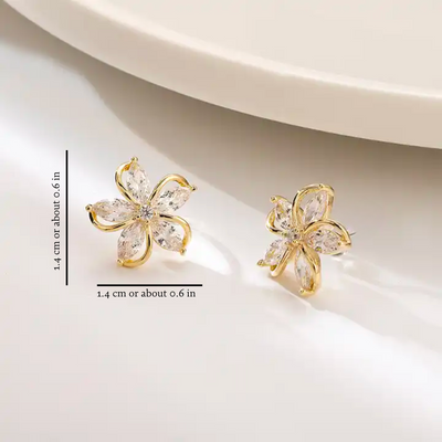 EXQUISITE FLOWER EARRINGS (PAIR)