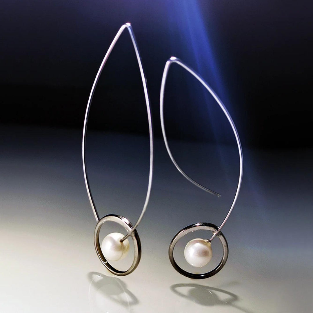 Silver Boho Pearl Pendant