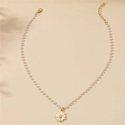 Daisy with Pearls Pendant
