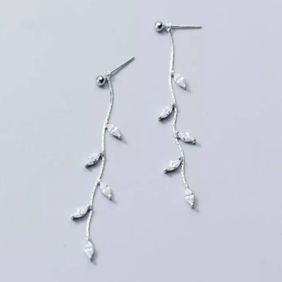DANGLING LEAVES EARRINGS (PAIR)