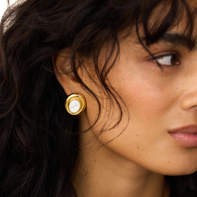Pearl Earrings Gold plated