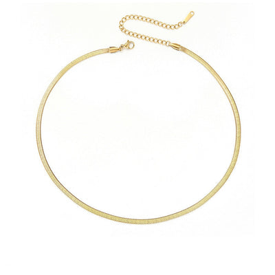 Stella Herringbone Chain Necklace