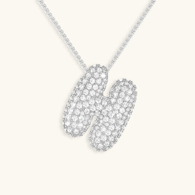 Hailey Bubble Initial Necklace