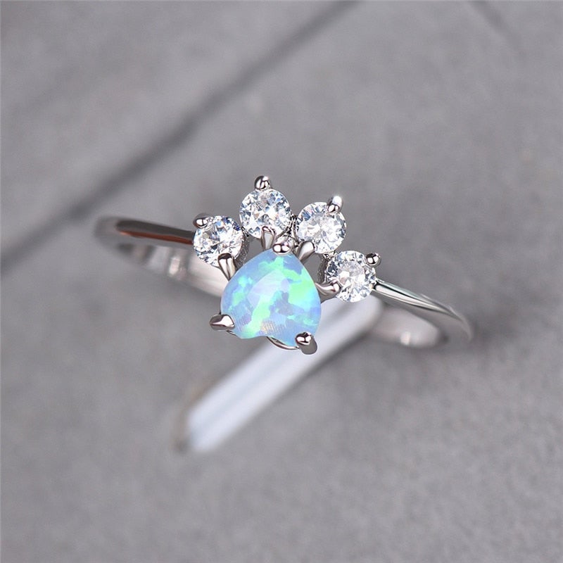 Cat paw Zirconia Ring