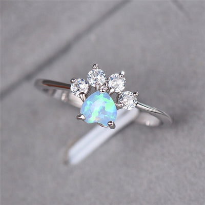 Cat paw Zirconia Ring