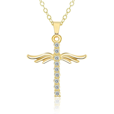Winged Cross Necklace