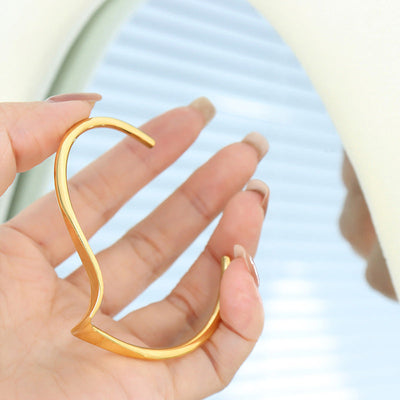 Iris Golden Bangle