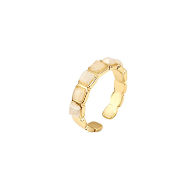 Florence Gold Pearl Ring