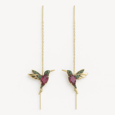 Hummingbird Zirconia Earrings