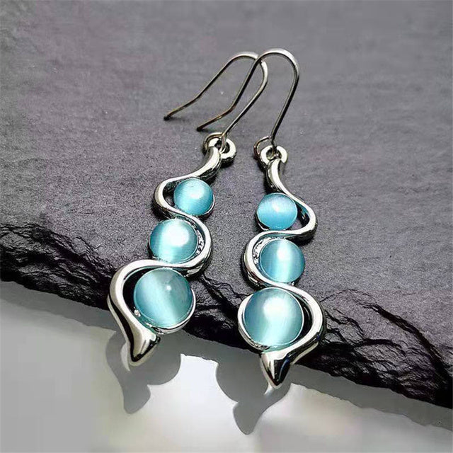 Blue Crystal Boho  in Silver