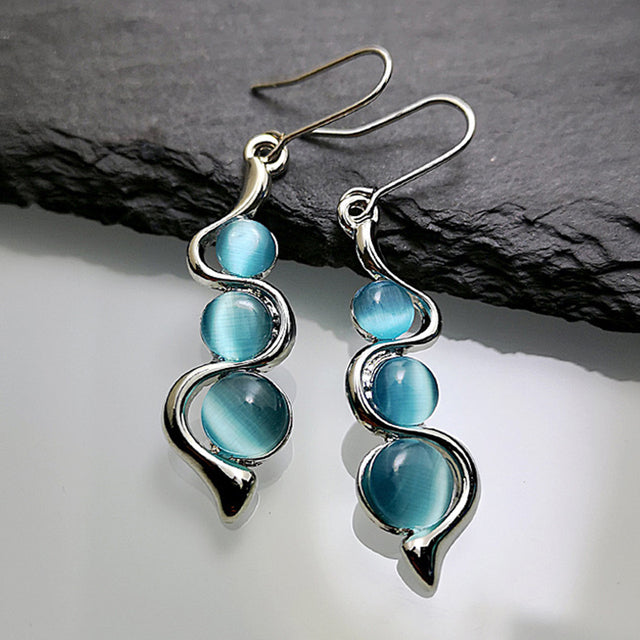 Blue Crystal Boho  in Silver