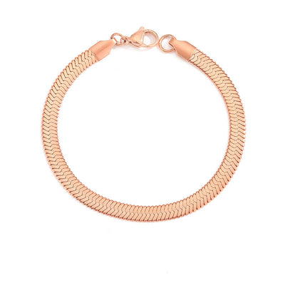 Stella Herringbone Chain Bracelet