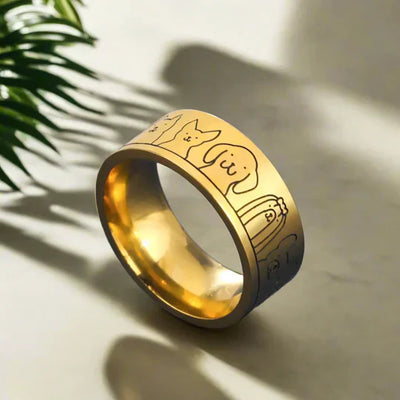 Kira - wide gold and silver ring | Silver and gold