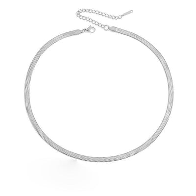 Stella Herringbone Chain Necklace