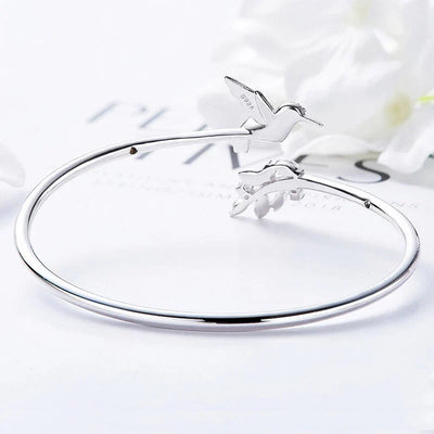 Gale - Adjustable Kolibri ring with a breed diamond | Silver