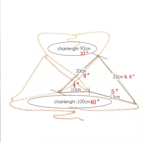 Crossed Top Body Chain