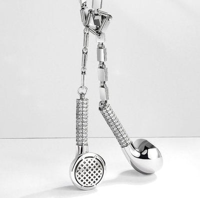 Sterling Silver "Earphone" Necklace