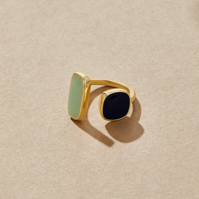 Double Stone Pure Wrap Ring