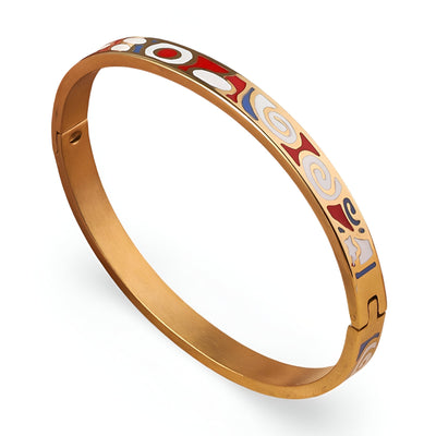 Turqoise and Red Golden Bracelet