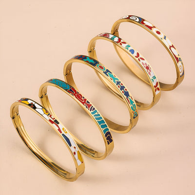 Turqoise and Red Golden Bracelet