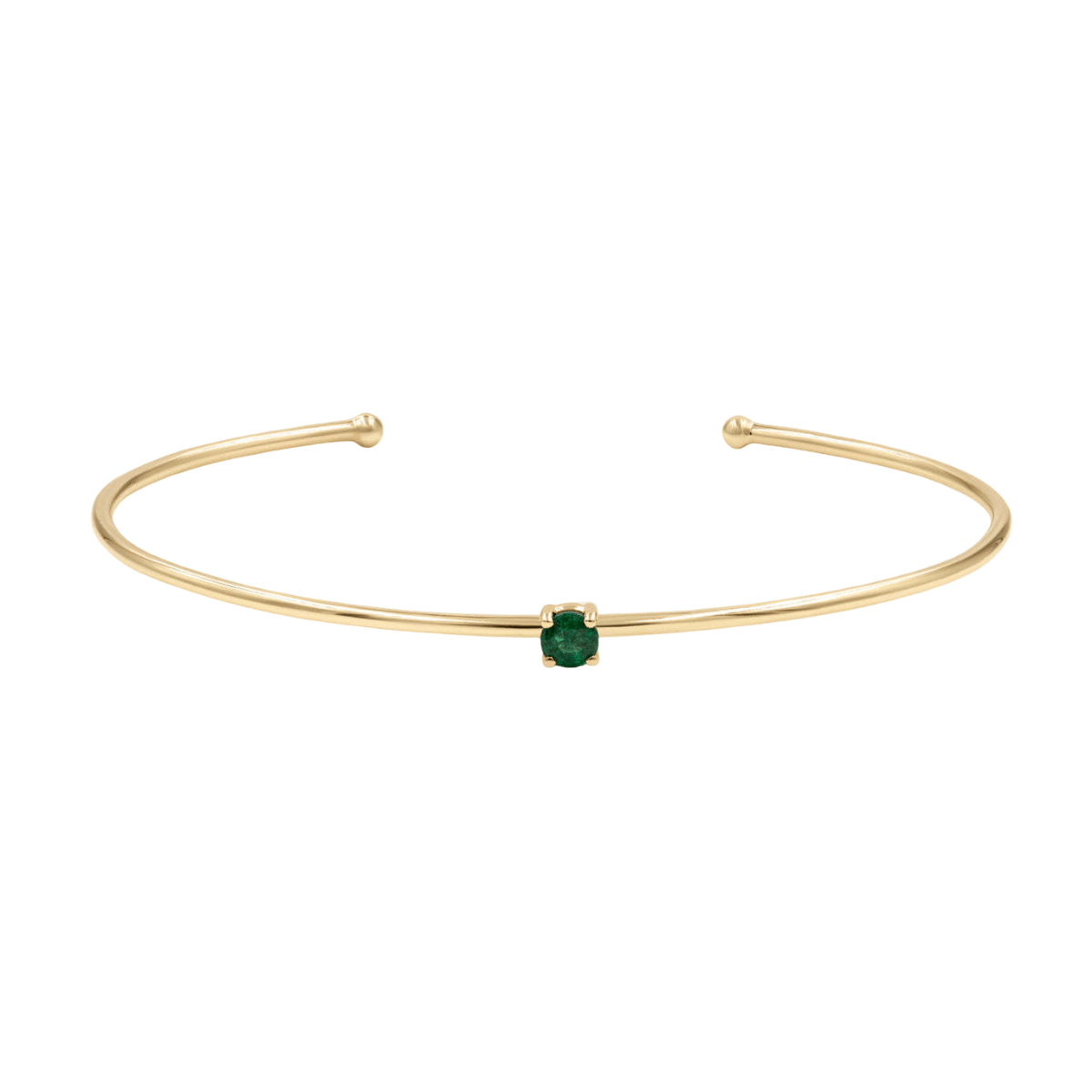 Gold Birth Bangle with Diamond detail