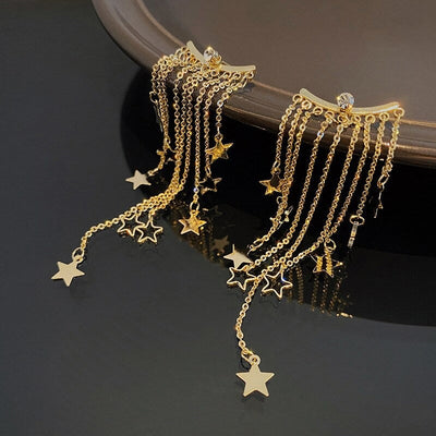 STAR TASSEL EARRINGS (PAIR)