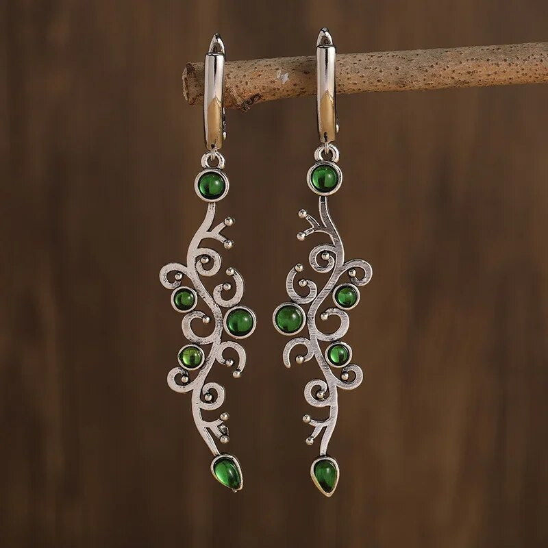 Vintage Green Zirconia Silver