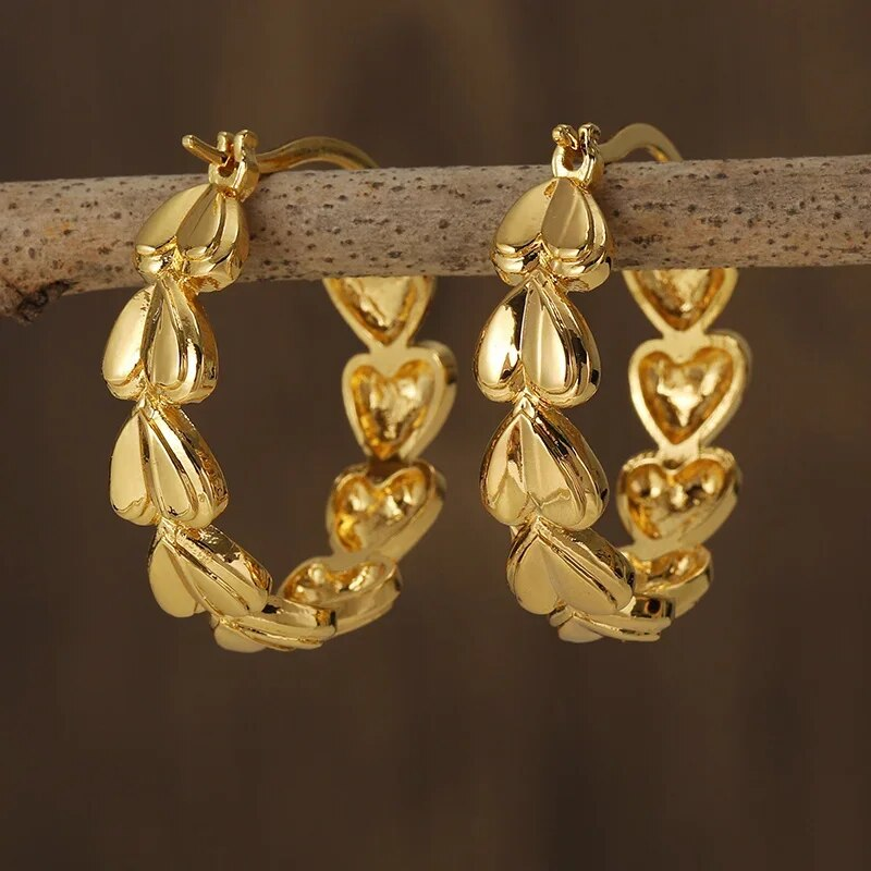 Vintage Golden Hearts