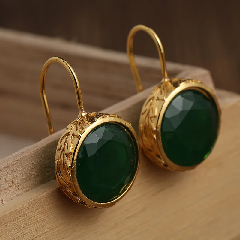 Vintage Green Zirconia Golden