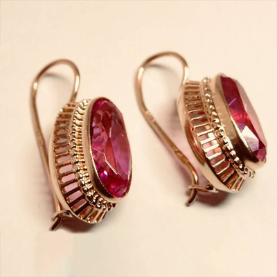 Unique Rose Gold Earrings