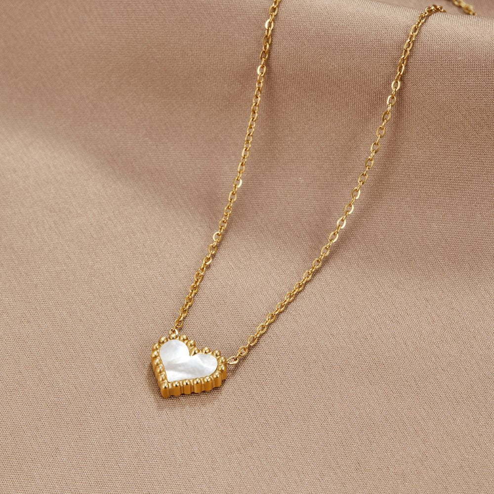 Lois Stone Heart Necklace