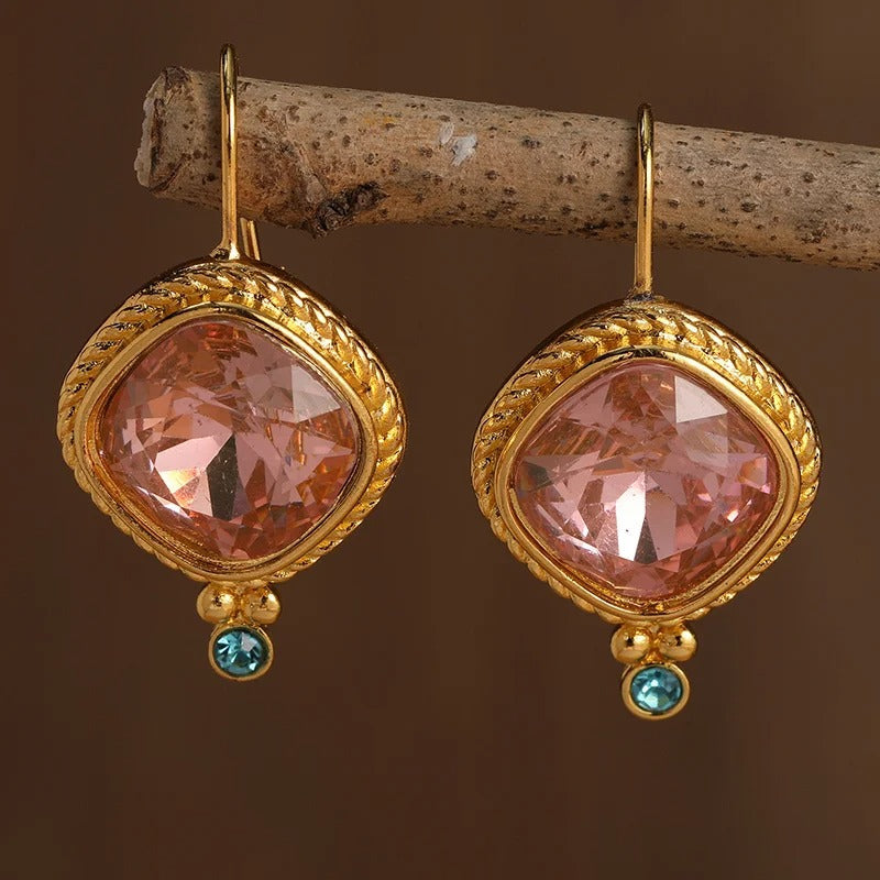 Deep pink Classic Earrings for You