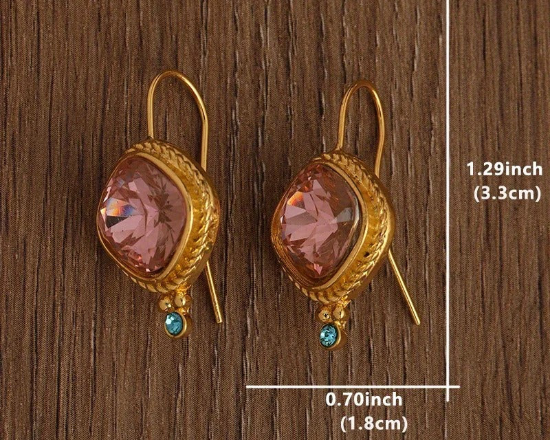 Deep pink Classic Earrings for You