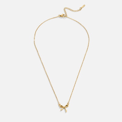 Serenity Bow Pendant Necklace