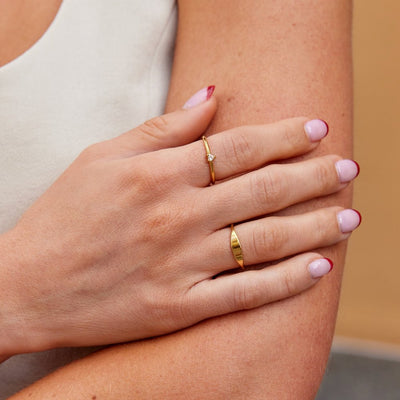 Loving Crystal Heart Ring
