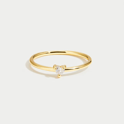 Loving Crystal Heart Ring