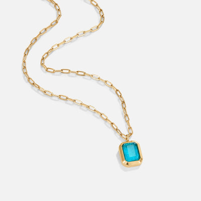 Ocean stone Crystal Necklace